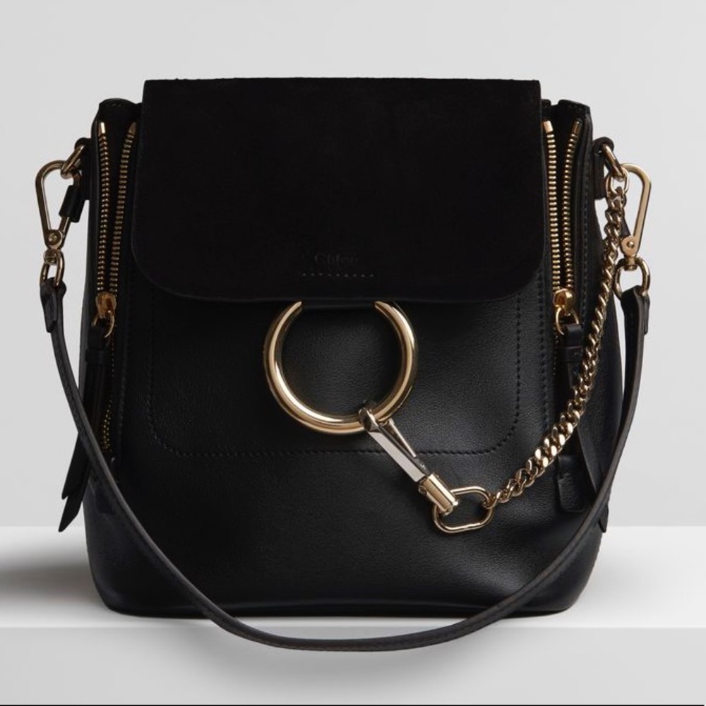 Small Chloe Faye Backpack - Black